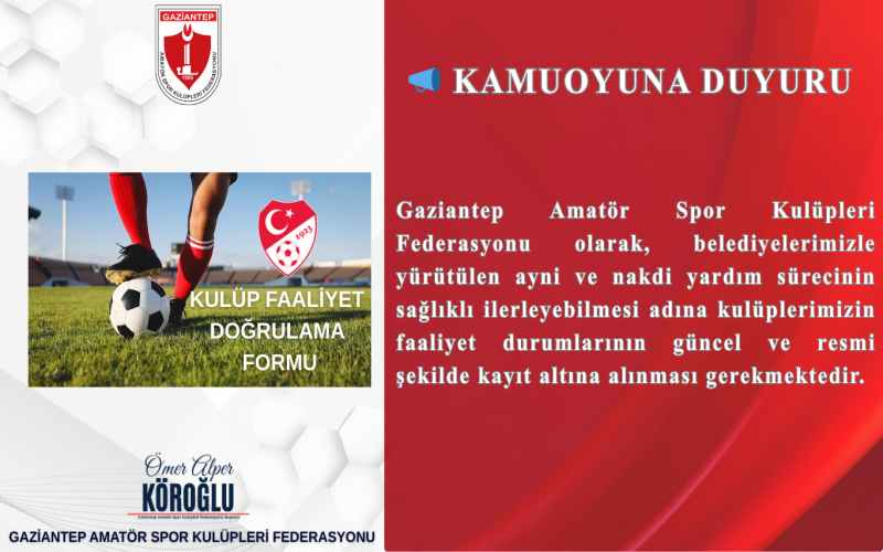 📢 Kulüp Faaliyet Doğrulama Formu Yayınlandı